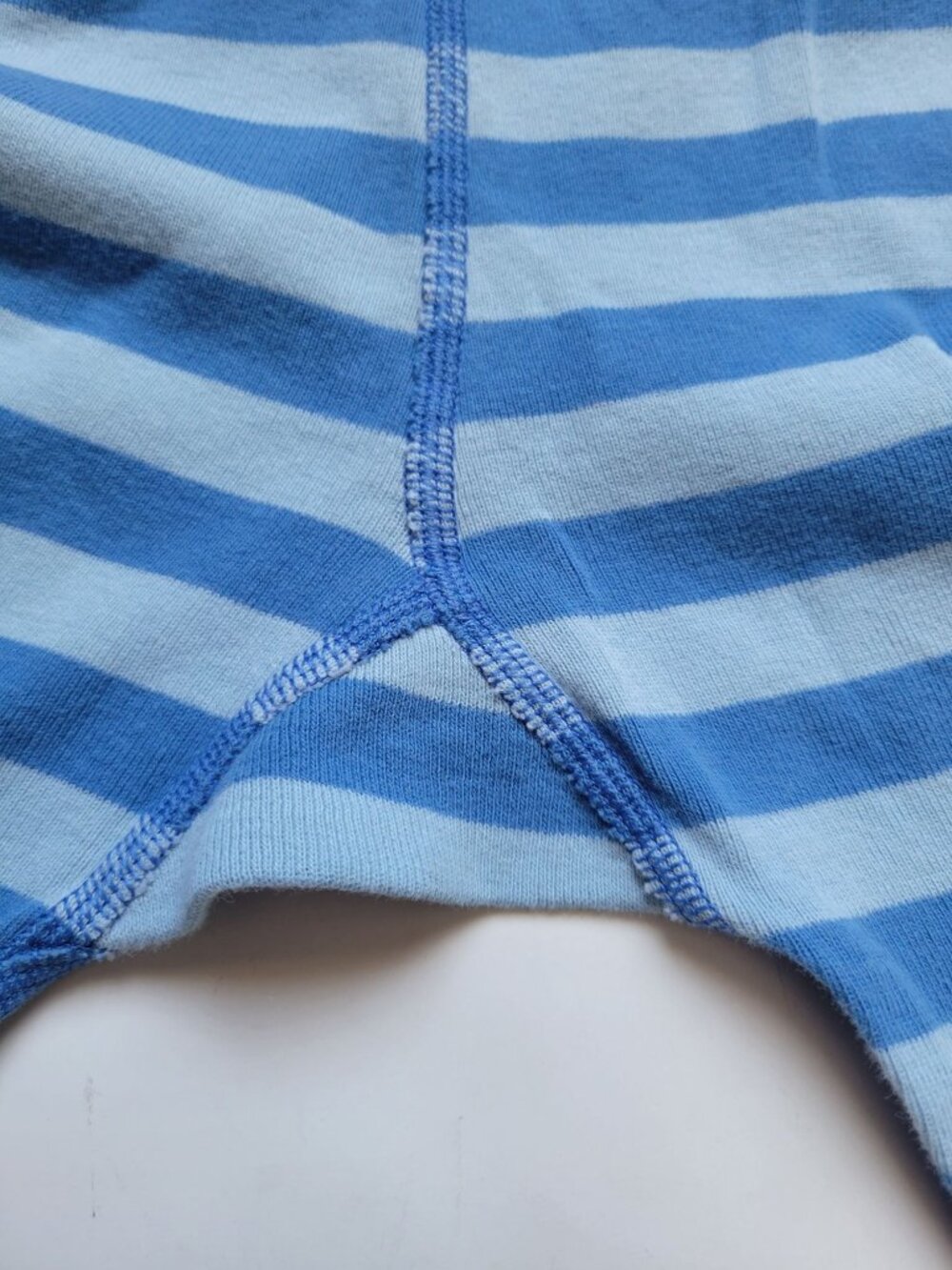 Hanna Andersson pajama pants feature a blue striped green cuffs Sz 4 loungewear - Picture 8 of 8